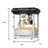Superior Popcorn Co Superior Popcorn 8 Ounce Popcorn Machine- Electric Countertop Popcorn Maker (Black) 597515HNQ